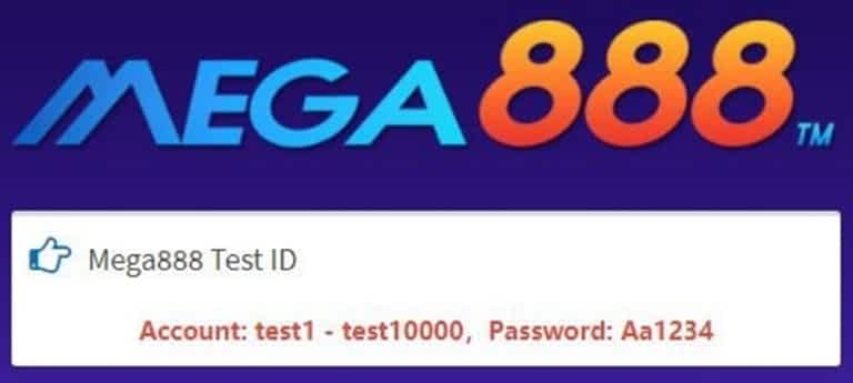 Mega888 Test ID